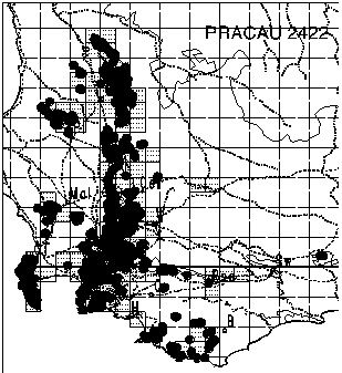 Protea acaulos Distribution