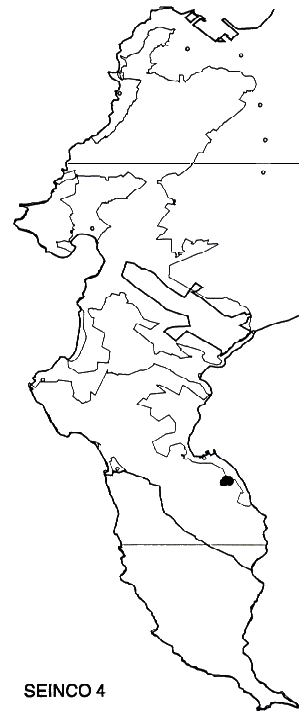 Serruria inconspicua Distribution