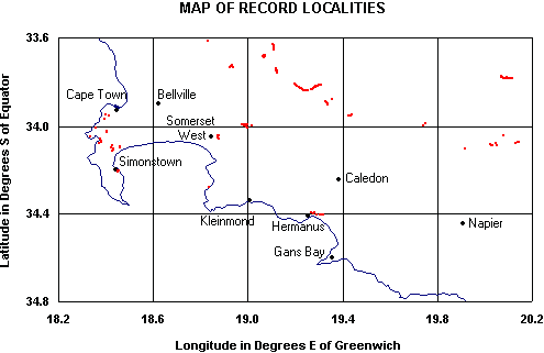 Record Localities for an Atlasser for Waboom