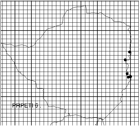 Protea petiolaris Distribution