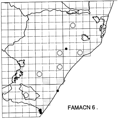 Faurea macnaughtonii Distribution