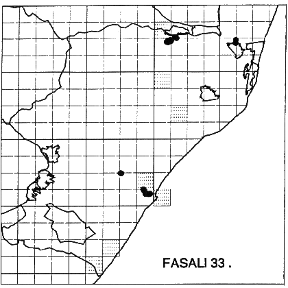 Faurea saligna Distribution