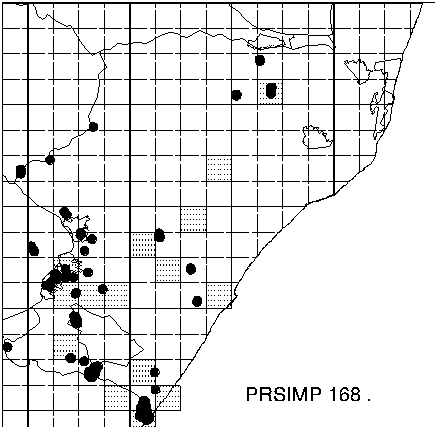 Protea simplex Distribution