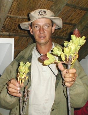 Tony Rebelo and New Leucadendron - Photo: Nigel Forshaw