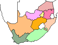 South Africa Provinces Map